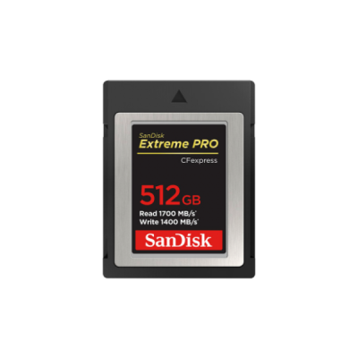 Cart&atilde;o Sandisk CFexpress Tipo B 512GB