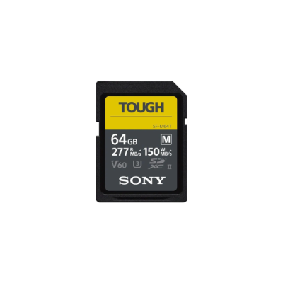 Cart&atilde;o Sony Tough SDXC 64GB V60